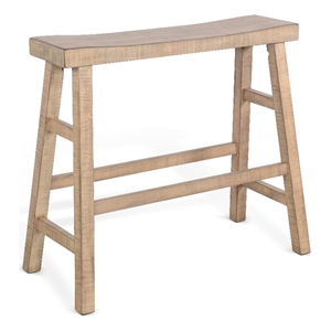 Sunny Designs Marina 30&quot Mahogany Wood Bench in Beach Pebble Beige