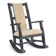 Sunny Designs Marina Mahogany Rocking Chair with Cushion Seat & Back in Black