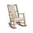 Sunny Designs Marina Mahogany Rocking Chair with Cushion Seat & Back in Blue