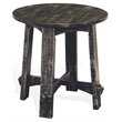 Sunny Designs Marina Farmhouse Mahogany Wood End Table in Black Sand