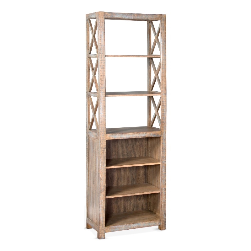 Sunny Designs Durango Traditional Mahogany Entertainment Pier in Weathered Brown