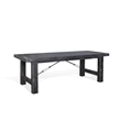Sunny Designs Marina Farmhouse Mahogany Wood Extension Table in Black Sand