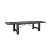 Sunny Designs Marina Farmhouse Mahogany Wood Extension Table in Black Sand