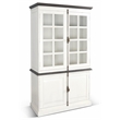 Sunny Designs Carriage House Mahogany Solids and Veneers Buffet & Hutch in White