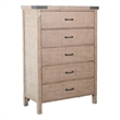 Sunny Designs Desert Rock Modern Mahogany Chest in Desert Rock/Light Brown