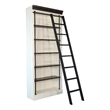 Sunny Designs Carriage House Wood and Metal Bookcase with Post in Off White