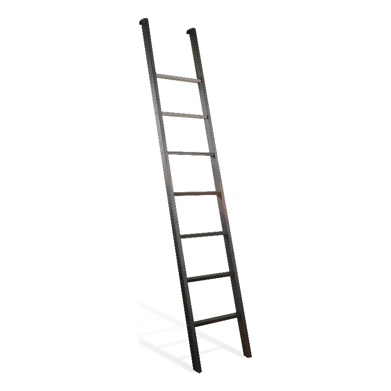 Sunny Designs Carriage House Wood Bookcase Ladder in European Dark Gray