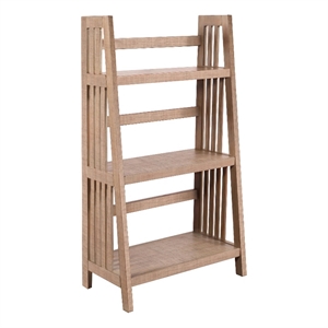 Sunny Designs Vivian 48&quot Modern Mahogany Folding Bookcase in Light Brown