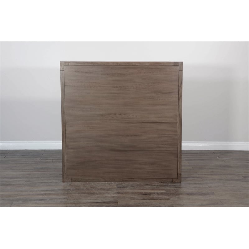 Sunny Designs Doe Valley Mahogany Wood Coffee Table with Casters in Light Brown