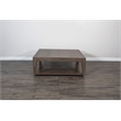 Sunny Designs Doe Valley Mahogany Wood Coffee Table with Casters in Light Brown