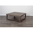 Sunny Designs Doe Valley Mahogany Wood Coffee Table with Casters in Light Brown