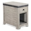 Sunny Designs Traditional Mahogany Wood Chair Side Table in Alpine Gray