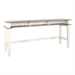 Sunny Designs Pasadena Farmhouse Mahogany Console Table in Off White/Light Brown