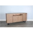 Sunny Designs Vivian Modern Mahogany Media Console Server in Light Brown