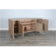 Sunny Designs Vivian Modern Mahogany Media Console Server in Light Brown