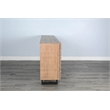 Sunny Designs Vivian Modern Mahogany Media Console Server in Light Brown