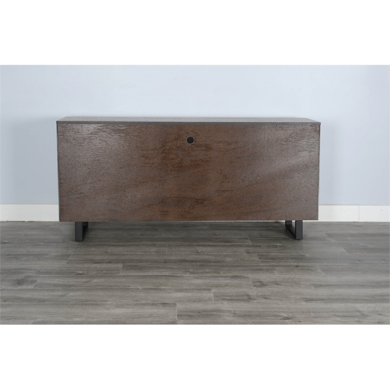 Sunny Designs Vivian Modern Mahogany Media Console Server in Light Brown