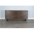 Sunny Designs Vivian Modern Mahogany Media Console Server in Light Brown