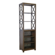 Sunny Designs Homestead Mahogany Wood Left Entertainment Pier in Tobacco Leaf