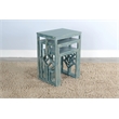 Sunny Designs Marina Sea Grass Solid Wood and Veneers Nesting Table