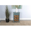 Sunny Designs Marina Sea Grass Wood Storage Table