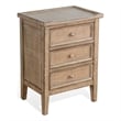 Sunny Designs Marina Nutmeg Beach Pebble Wood End Table