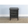 Sunny Designs Marina Black Sand Wood End Table