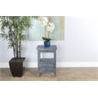 Sunny Designs Marina Ocean Blue Wood Side Table