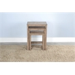 Sunny Designs Marina Solid Wood and Veneers Beach Pebble Nesting Table