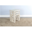 Sunny Designs Marina White Sand Nesting Table