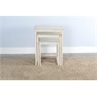 Sunny Designs Marina White Sand Nesting Table