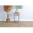 Sunny Designs Beach Pebble Wood Side Table with Drawer