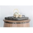 Sunny Designs Marina Black Sand Ottoman Tray