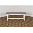 Sunny Designs Pasadena Farmhouse Wood Dining Bench