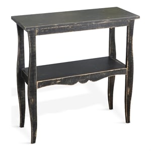 Sunny Designs Marina Black Sand Wood and Veneers Side Table