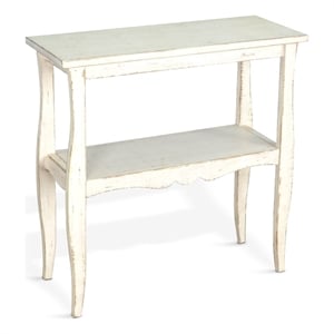 Sunny Designs Marina White Sand Side Table