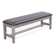 Sunny Designs Homestead Hill Cushioned Wood Dining Bench