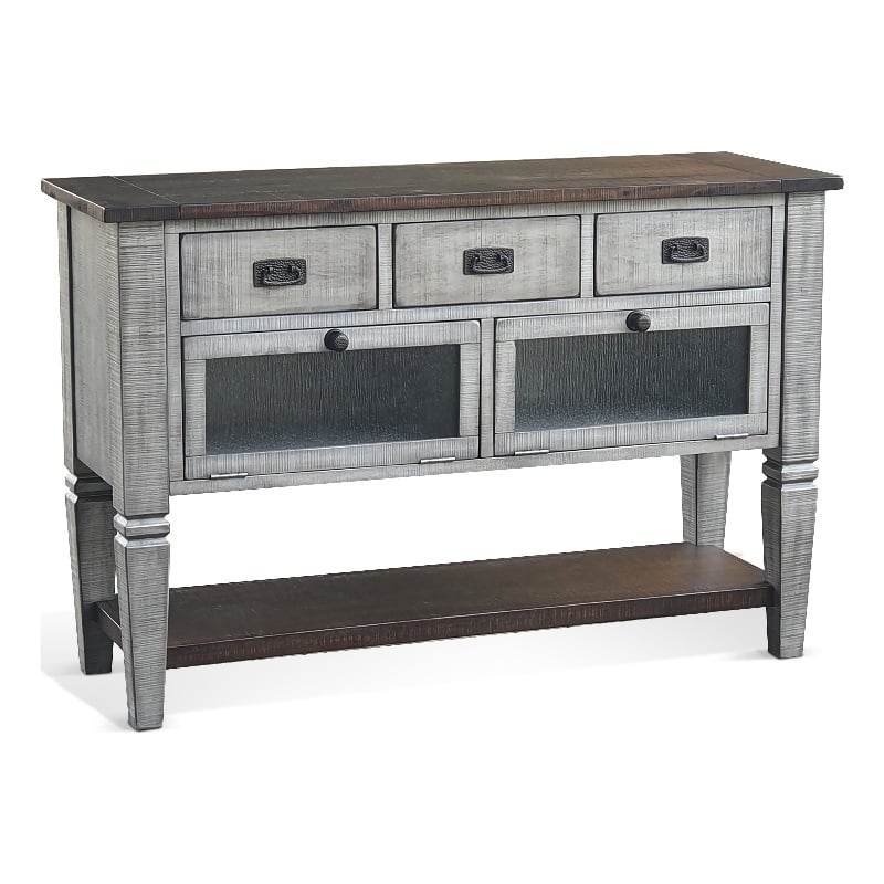 Sunny Designs Homestead Hills Alpine Grey Wood Server