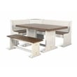 Sunny Designs Breakfast Nook Wood Dining Set