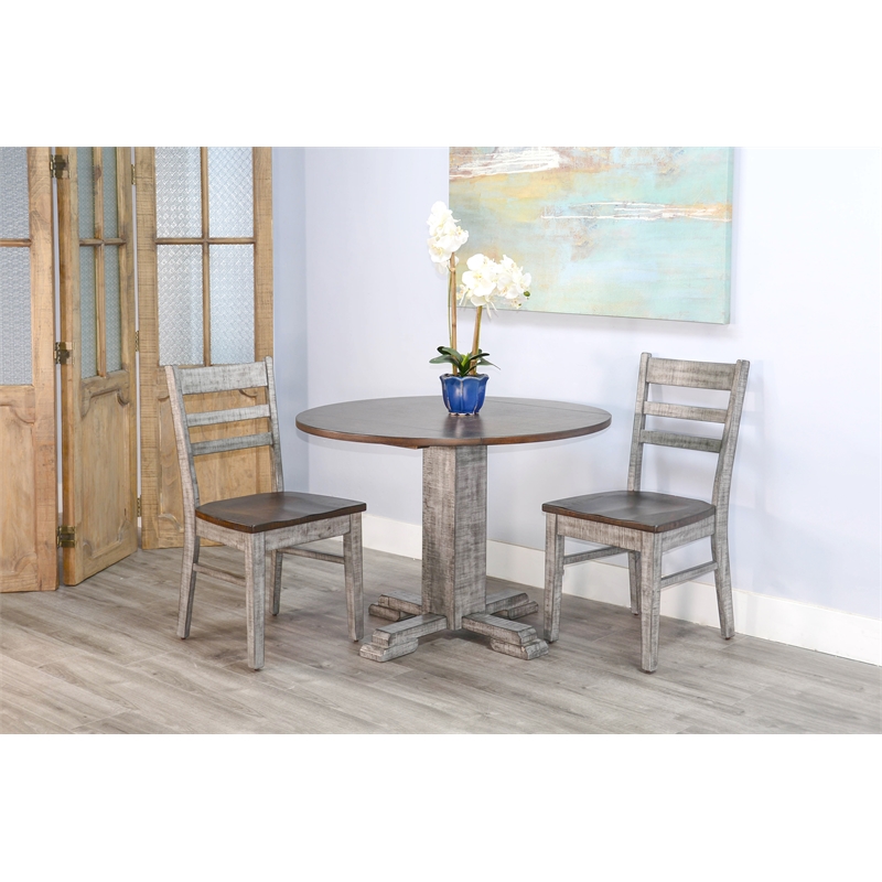 Homestead Hills Round Drop Leaf Dining Table