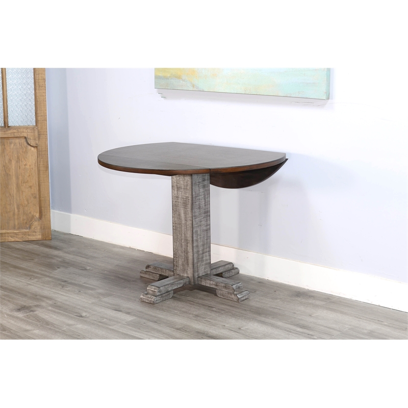 Homestead Hills Round Drop Leaf Dining Table