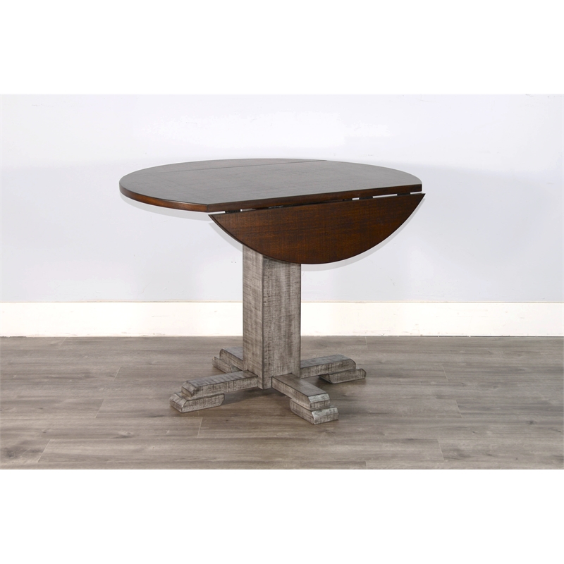 Homestead Hills Round Drop Leaf Dining Table