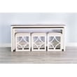 Pasadena 5-Piece Nesting Console Table with Stools