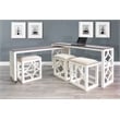 Pasadena 5-Piece Nesting Console Table with Stools