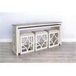 Pasadena 5-Piece Nesting Console Table with Stools