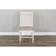 Sunny Designs Caneback Grey Wood Seat Dining Chair