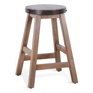 Sunny Designs San Diego 24&quotH Wood Counter Stool