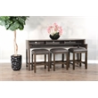 Tobacco Leaf Console Table with USB Power Pack
