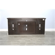 Sunny Designs Pasadena Solid Wood & Marble TV Console in Natural/Off White