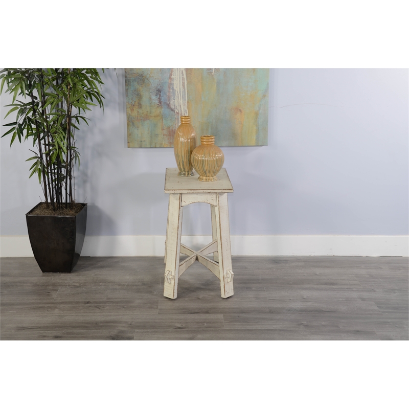 Sunny Designs White Sand Chair Side Table